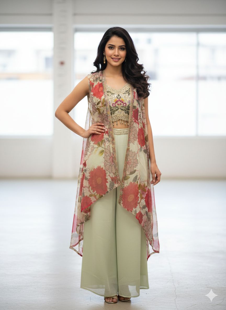 Elegant Floral Shrug