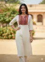 Off-white ethnic kurti