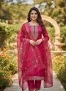 Elegant magenta pink suit set