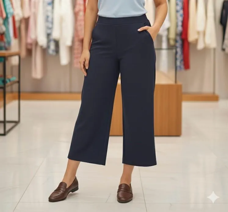 Navy blue palazzo pants